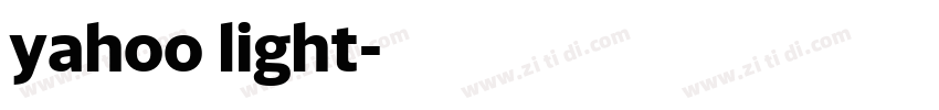 yahoo light字体转换